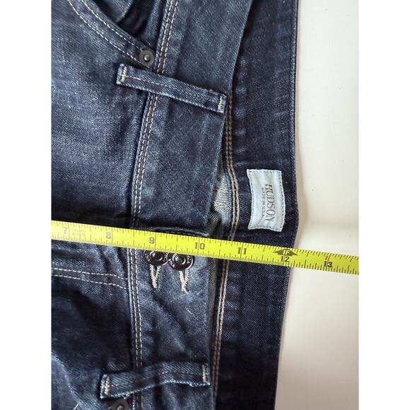 HUDSON Jeans Womens 34x33 Blue Beth Baby Boot Bootcut Tall Stretch Flap Pockets - Picture 10 of 11